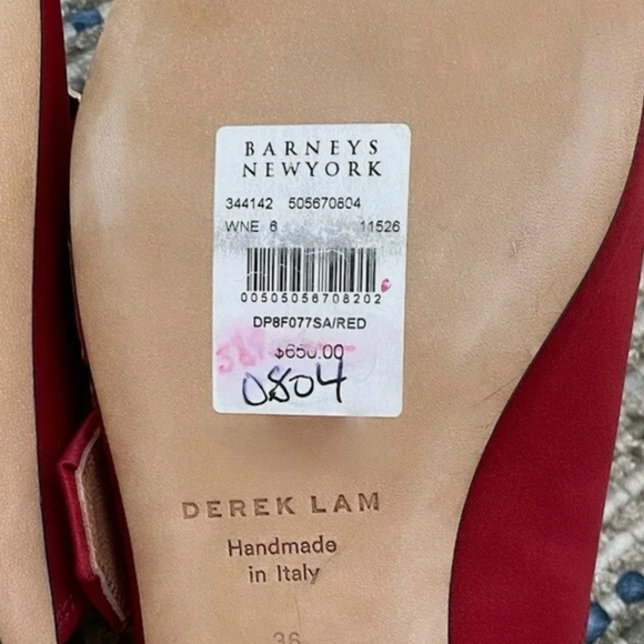 Derek Lam Noa New York Red Fabric Sandals EU 36 - Picture 5 of 10